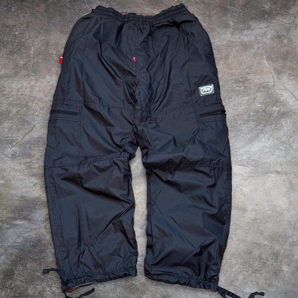 Vintage Ecko Unltd. Reversible Baggy Cargo Sweatpants Mens Size Large Grunge Y2K